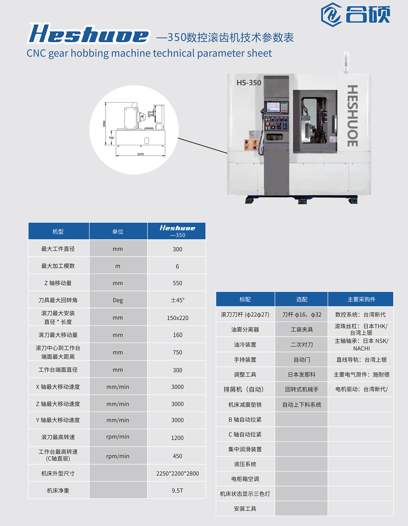 HS-350數(shù)控滾齒機(jī)